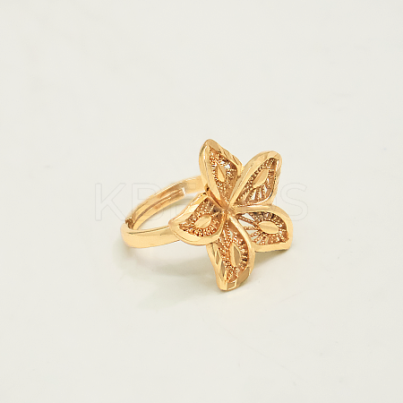 Adjustable Brass Finger Rings for Women DS8817-1-1