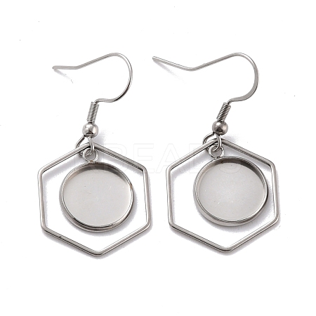 Tarnish Resistant 201 Stainless Steel Earring Hooks STAS-Z036-12P-1