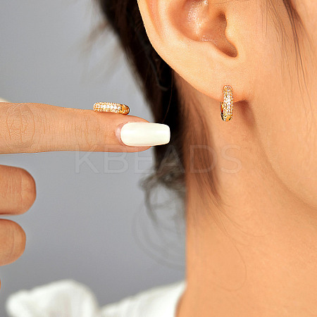 Luxury Fashionable Brass Hoop Earrings YV3496-2-1