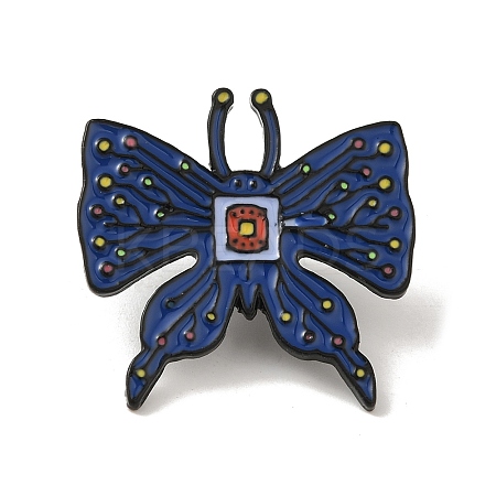 Butterfly Black Aolly Brooches JEWB-U004-06EB-10-1