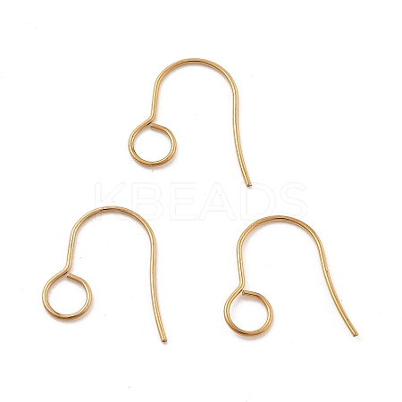 316 Stainless Steel Hypoallergenic French Earring Hooks JX137B-G-1