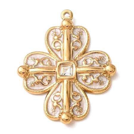 304 Stainless Steel Enamel Pendants RB-CBA9CF9-03G-1