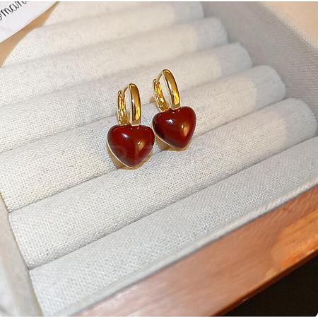 Alloy & 925 Sterling Silver Hoop Earrings EJEW-Q013-03G-1