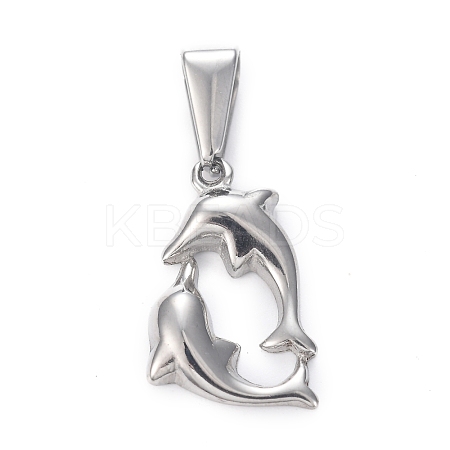 Tarnish Resistant 304 Stainless Steel Pendants STAS-H110-09P-1