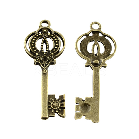 Tibetan Style Alloy Pendants TIBEP-A25043-AB-FF-1