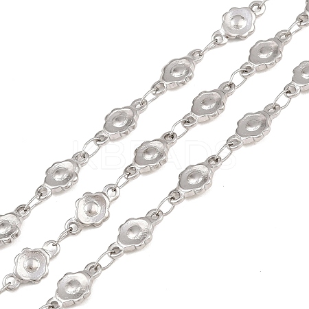 304 Stainless Steel Flower Link Chains CHS-Z009-02P-1