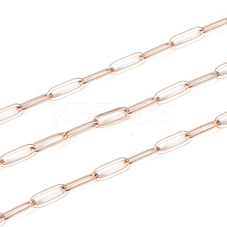 Ion Plating(IP) 304 Stainless Steel Paperclip Chains STAS-K209-07RG-1