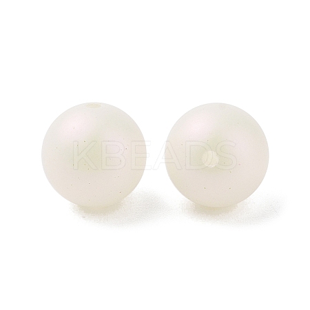 ABS Plastic Imitation Pearl Beads OACR-B026-01-1
