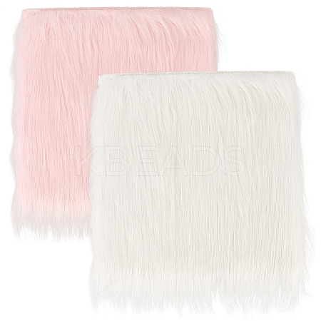 2Pcs 2 Colors Square Acrylic Fibers Carpet Mat AJEW-CN0003-11C-1