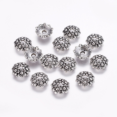 Tibetan Style Alloy Bead Caps LS-LF1650Y-1