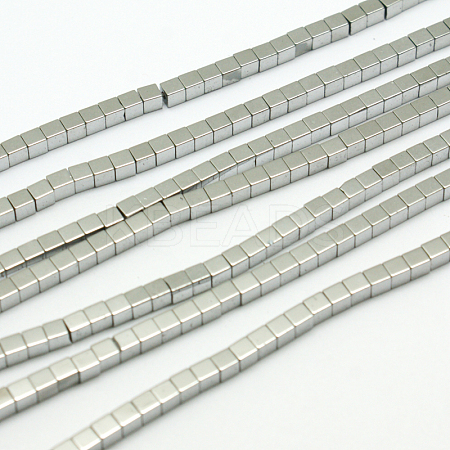 Non-magnetic Synthetic Hematite Beads Strands G-E098-2mm-5-1