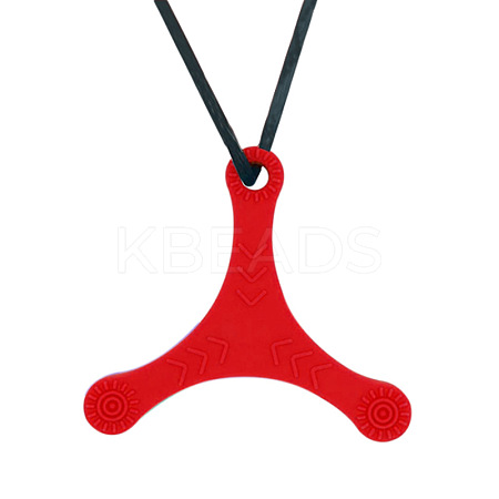 Dart Shape Food Grade Eco-Friendly Silicone Pendants PW-WGD6024-03-1