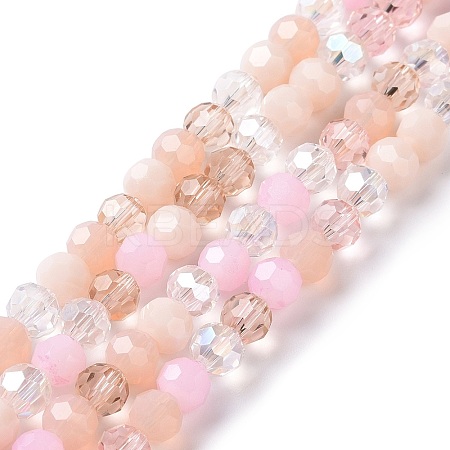 Glass Beads Strands X-GLAA-E036-09E-1
