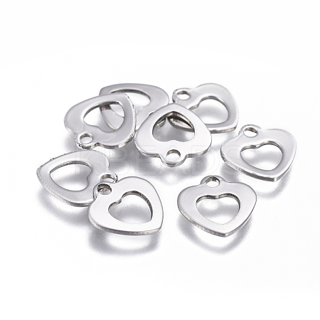 Tarnish Resistant 201 Stainless Steel Hollow Charms STAS-F207-35P-1