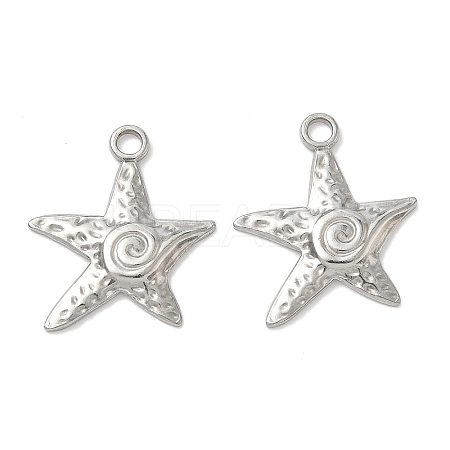 Marine Animal Style 304 Stainless Steel Pendants STAS-K267-23A-P-1