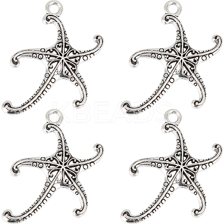 40Pcs Tibetan Style Alloy Pendants FIND-SC0008-94-1