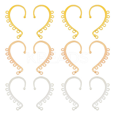 30Pcs 3 Colors Alloy Ear Cuff Findings FIND-TA0004-49-1