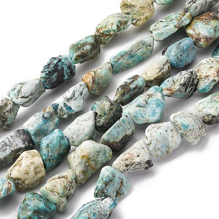Raw Rough Natural Variscite Beads Strands G-L624-B02-A-1