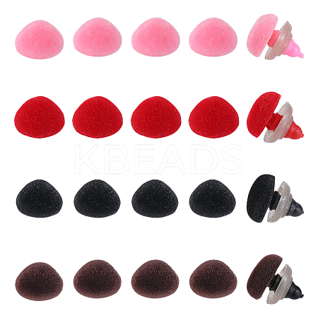 Gorgecraft 40Pcs 4 Colors Plastic Safety Noses FIND-GF0005-74C-1