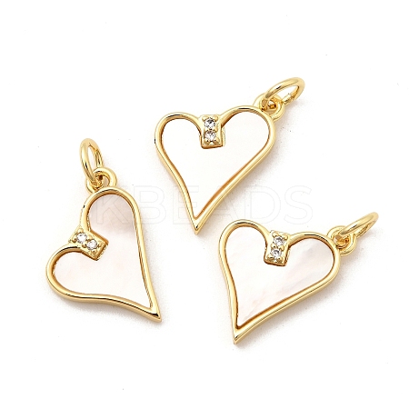 Brass Micro Pave Cubic Zirconia Pendants KK-K302-20A-G-1