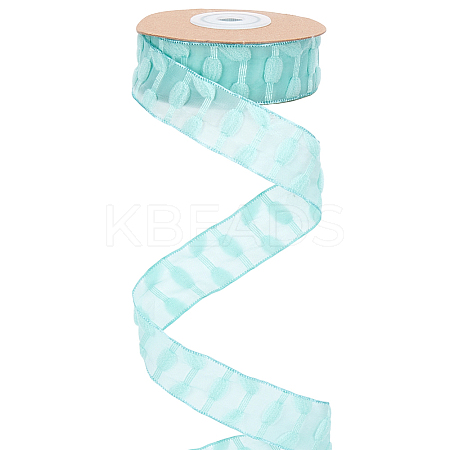 10 Yards Polyester Lace Trim Ribbon OCOR-WH20005-42B-1