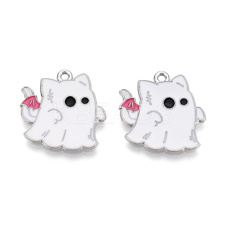 Halloween Theme Alloy and Enamel Pendants ENAM-T021-31B-01P-1