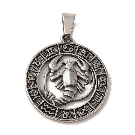 304 Stainless Steel Pendants LS-STAS-C084-01F-AS-1