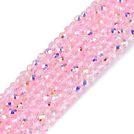 Transparent Glass Beads Strands EGLA-N028-01A-A11-1
