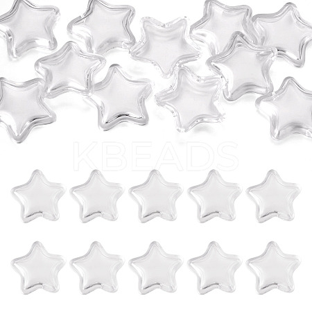12Pcs Transparent Acrylic Beads TACR-TA0001-77A-1