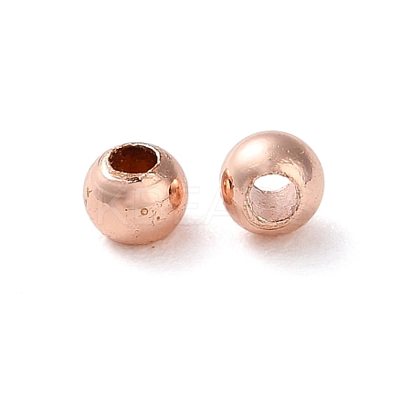 Rack Plating Brass Spacer Beads KKB-I709-03C-RG-1