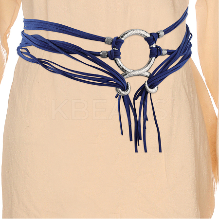 Polyester Chain Belts for Women Ladies Dress AJEW-WH20018-51D-1