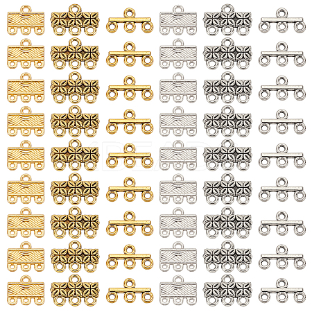   84Pcs 6 Styles Alloy Chandelier Components Links FIND-PH0020-20-1