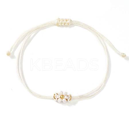 Adjustable Glass Seed Bead Link Bracelets DH6590-13-1