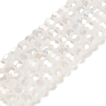 Electroplate Glass Beads Strands EGLA-R017-6mm-1-1