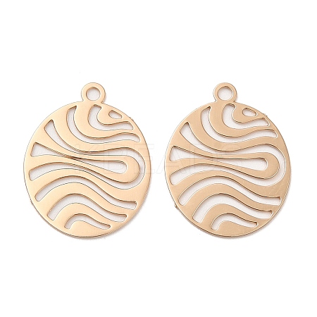 Long-Lasting Plated Brass Pendants KK-K336-16KCG-1