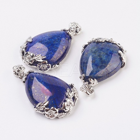 Valentine Gifts Idea for Guys Natural Lapis Lazuli Pendants G-Q689-01-1