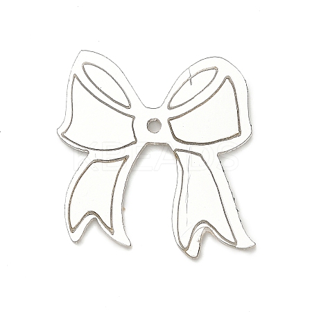 Laser Mirror Face Acrylic Pendants OACR-G046-02A-1