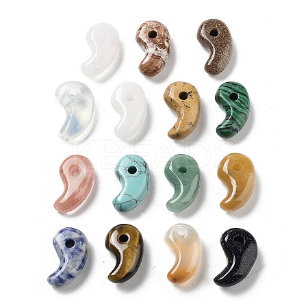 Natural & Synthetic Mixed Gemstone Pendants G-P520-08-1