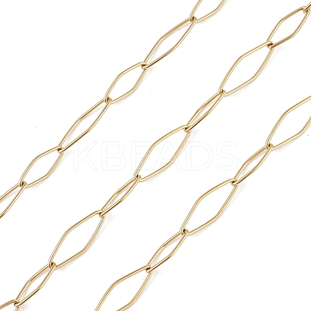 304 Stainless Steel Horse Eye Link Chains CHS-C006-13G-1