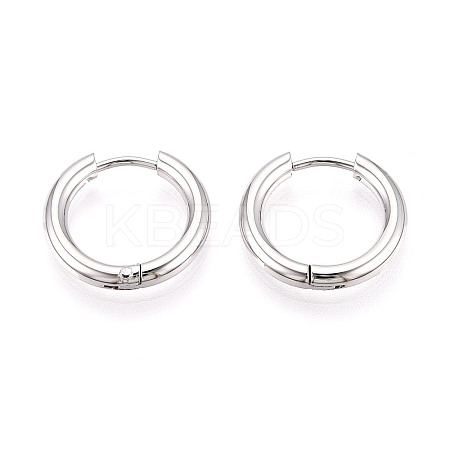 304 Stainless Steel Hoop Earrings EJEW-T048-24A-P-1