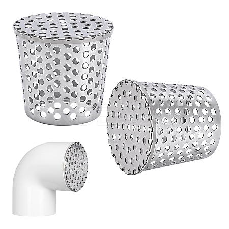 304 Stainless Steel Anti Rats Drain Outlet Filter LS-STAS-WH0051-025B-P-1