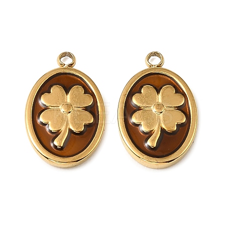 304 Stainless Steel Enamel Pendants STAS-I371-11G-02-1