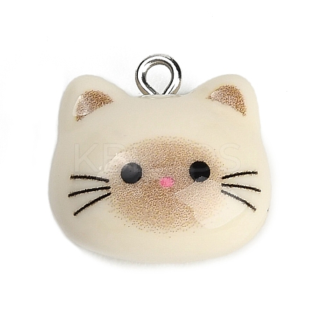 Printed Opaque Resin Pendants RE-CBA08CD-02B-1
