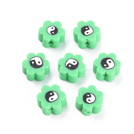 Handmade Polymer Clay Beads CLAY-N008-027H-1