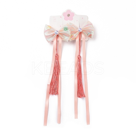 Bowknot Long Ribbon Alligator Hair Clip LS-PHAR-D013-03C-1