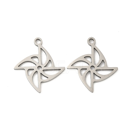 201 Stainless Steel Laser Cut Pendants STAS-P428-05P-1