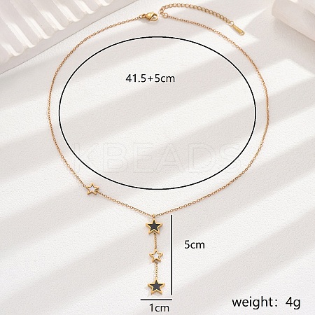 Stainless Steel Y-Shaped Necklaces for Women DA3123-1-1