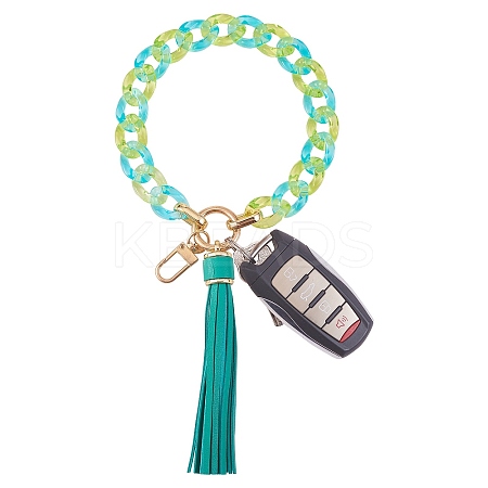 Chain Link Wristlet Keychain HJEW-SW00014-01-1