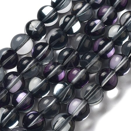 Synthetic Moonstone Beads Strands G-P528-J03-16-1