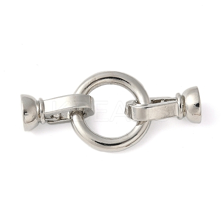 Brass Fold Over Clasps KK-M320-20P-1